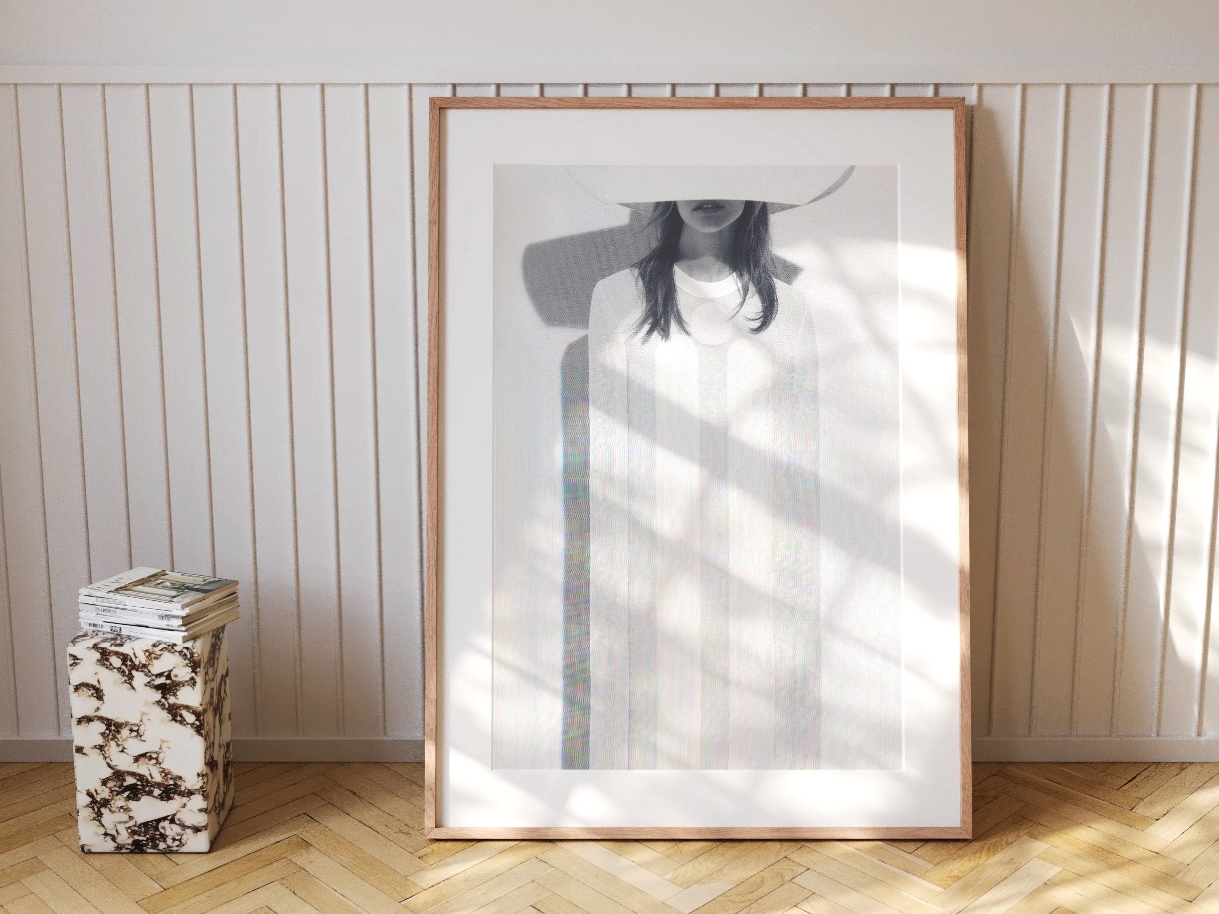 Ethereal Minimalist Portrait Art Print - Surreal Fashion Wall Decor for Contemporary Home, Office, Living Spac | Untitled (74) Giclée Print