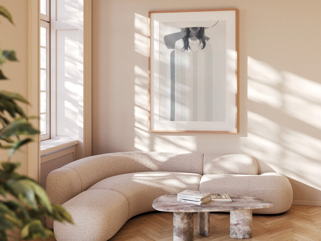 Ethereal Minimalist Portrait Art Print - Surreal Fashion Wall Decor for Contemporary Home, Office, Living Spac | Untitled (74) Giclée Print