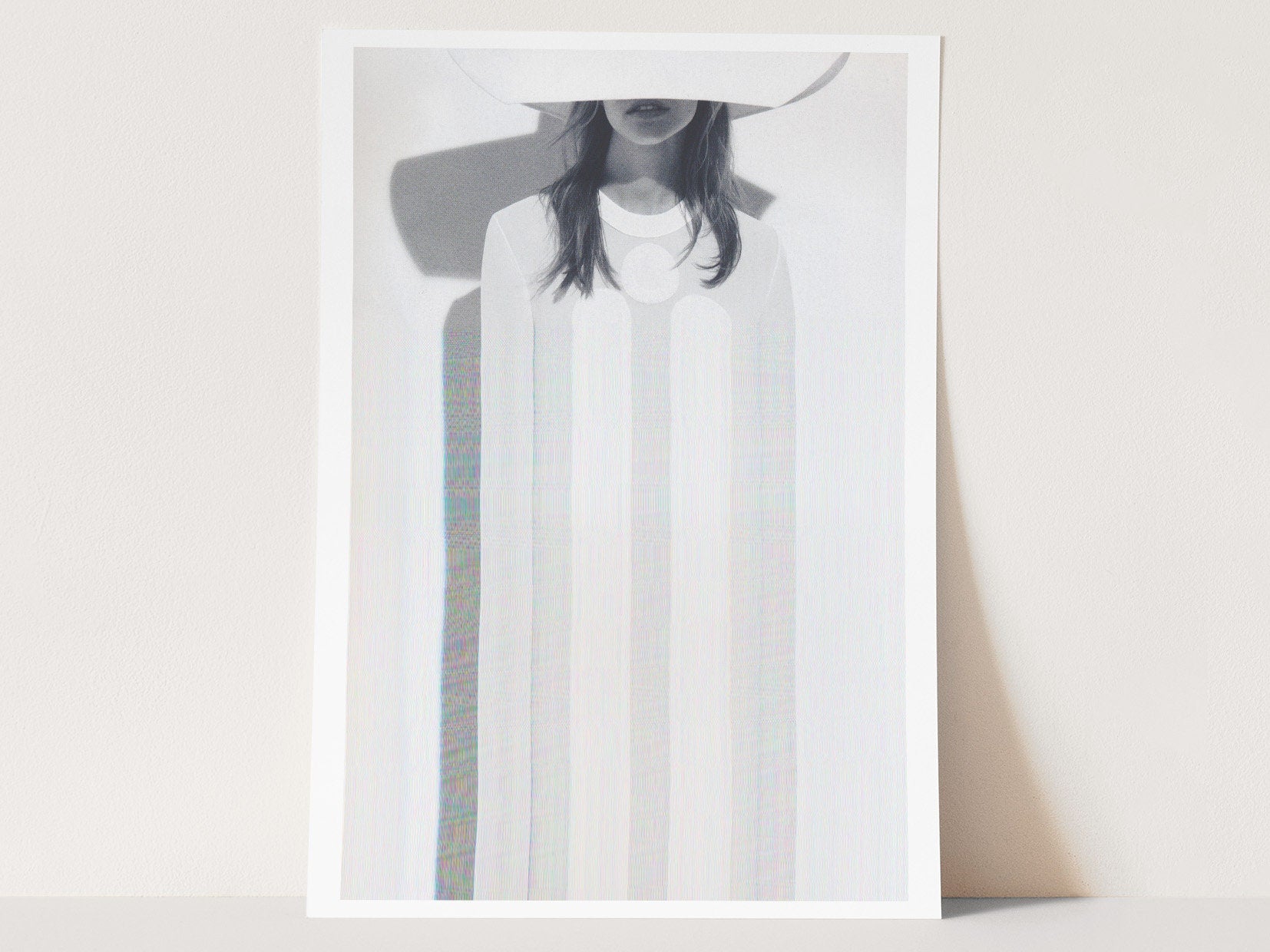 Ethereal Minimalist Portrait Art Print - Surreal Fashion Wall Decor for Contemporary Home, Office, Living Spac | Untitled (74) Giclée Print