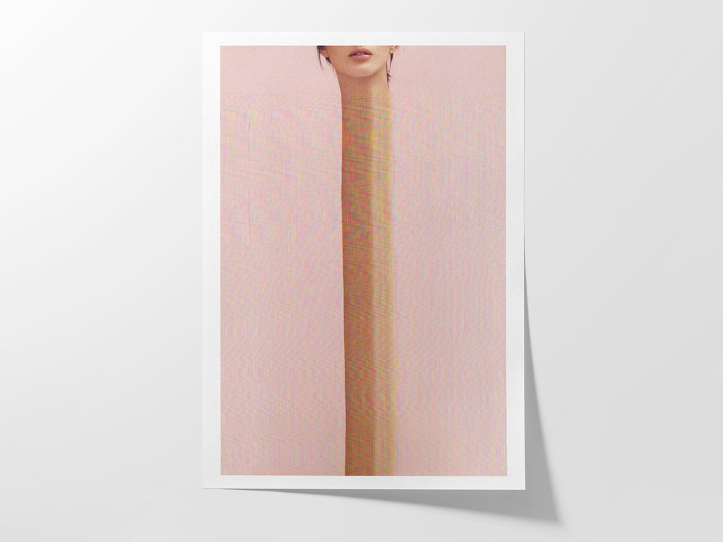 Surreal Altered Portrait Wall Art - Unique Minimalist Decor for Modern Home, Office, or Living Space | Untitled (75) Giclée Print