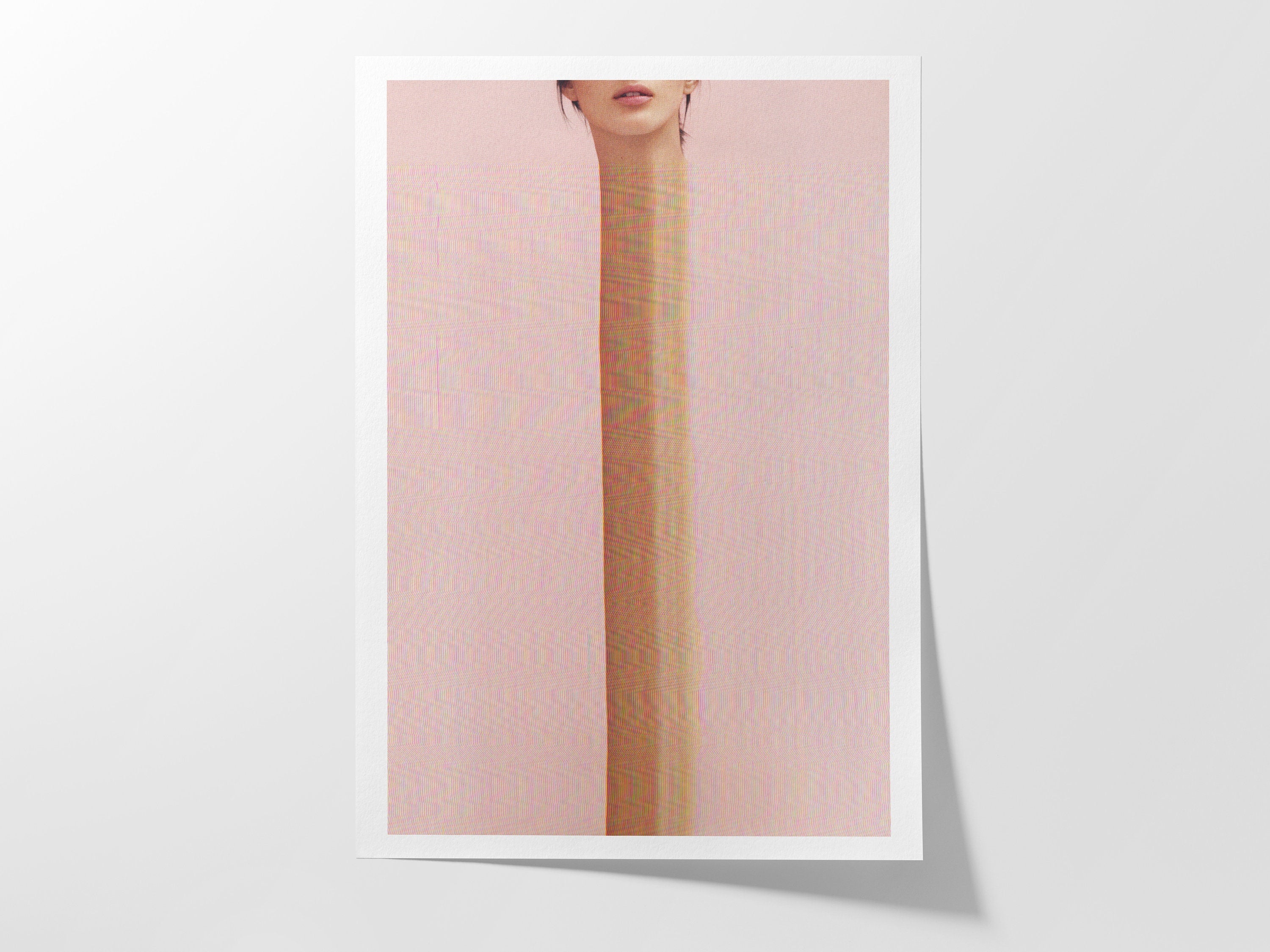 Surreal Altered Portrait Wall Art - Unique Minimalist Decor for Modern Home, Office, or Living Space | Untitled (75) Giclée Print