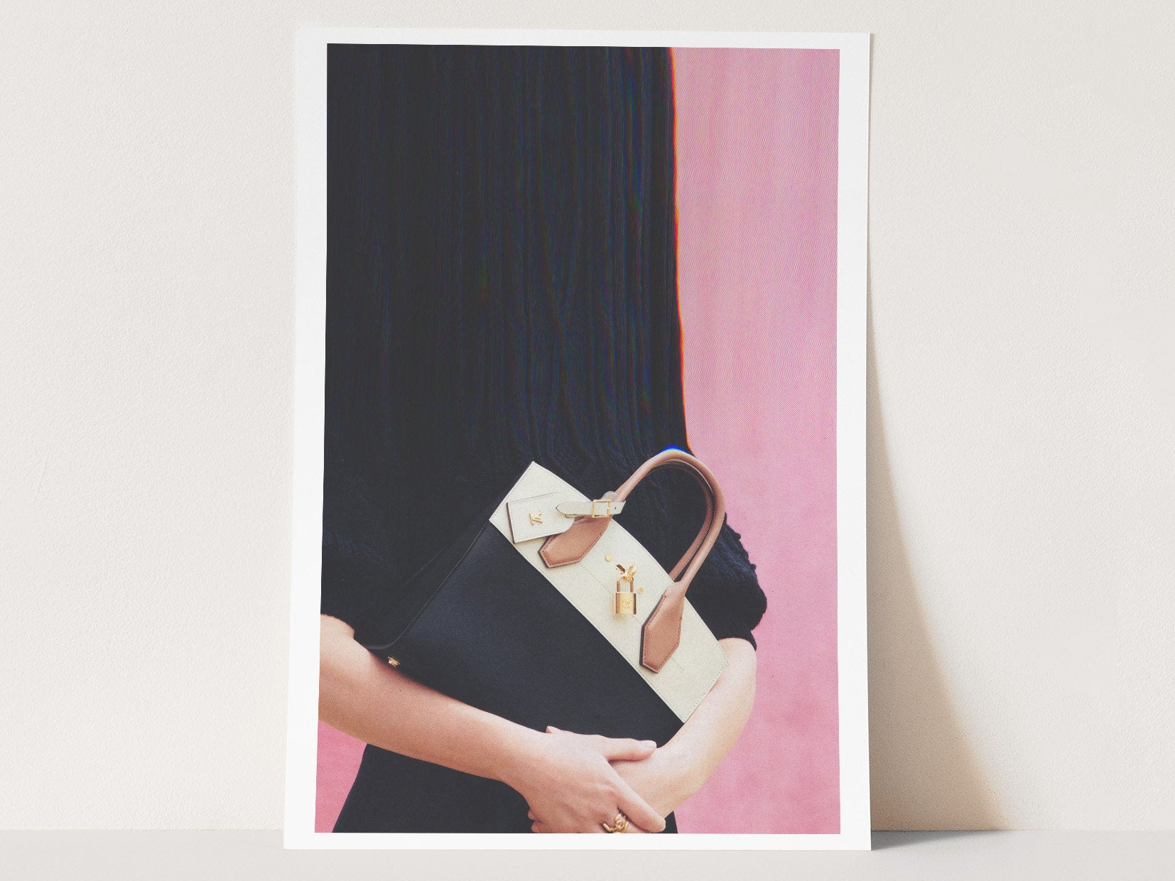 Stylish Minimalist Fashion Art Print - Chic Handbag Wall Decor for Elegant Home, Office, or Boutique Space | Untitled (77) Giclée Print