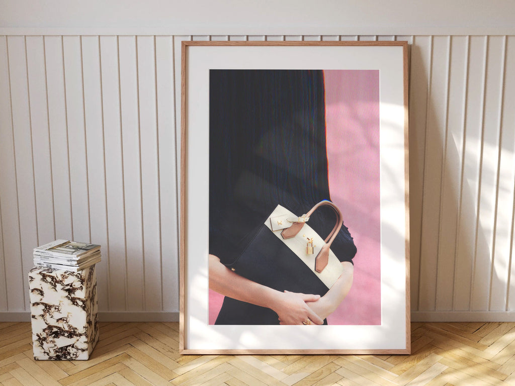 Stylish Minimalist Fashion Art Print - Chic Handbag Wall Decor for Elegant Home, Office, or Boutique Space | Untitled (77) Giclée Print