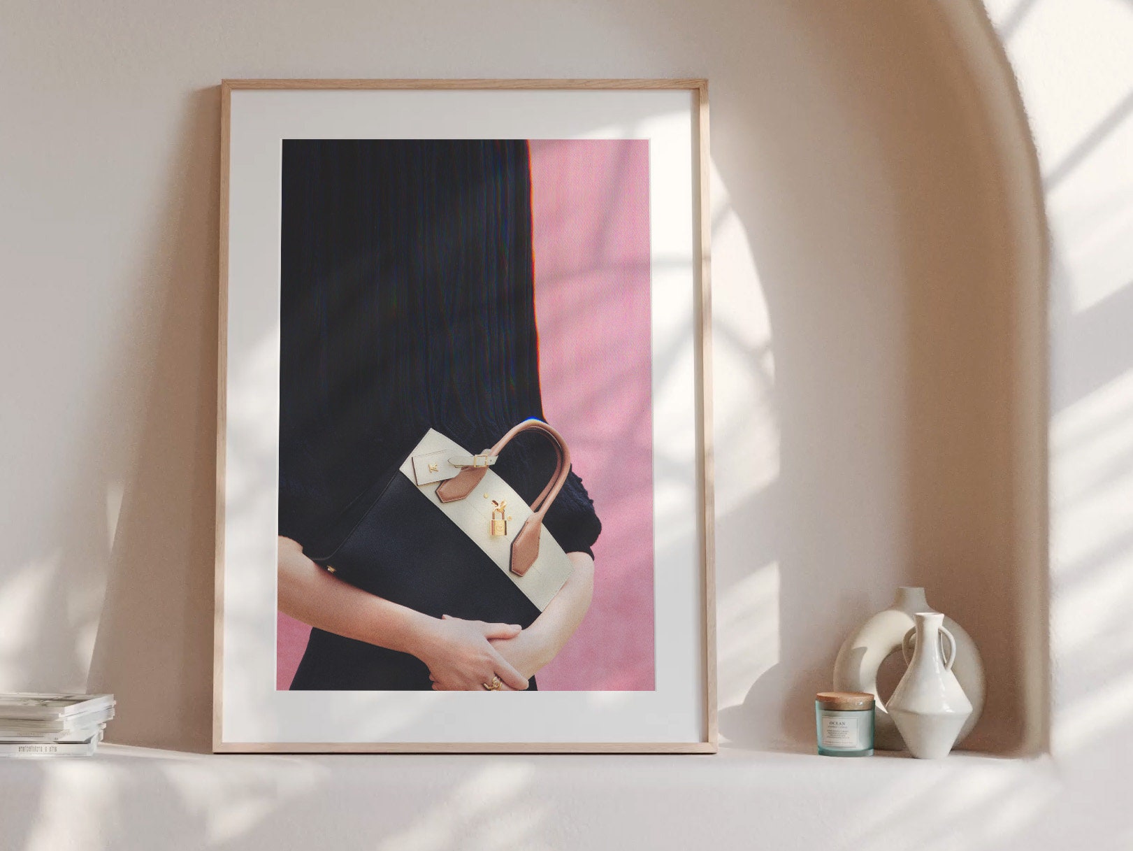 Stylish Minimalist Fashion Art Print - Chic Handbag Wall Decor for Elegant Home, Office, or Boutique Space | Untitled (77) Giclée Print