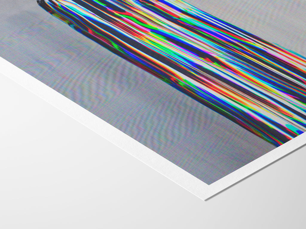 Trippy Altered Portrait Photo Rainbow Wall Art - Eclectic Fashion Decor for Home, Office, Living, Dining Room | Untitled (80) Giclée Print