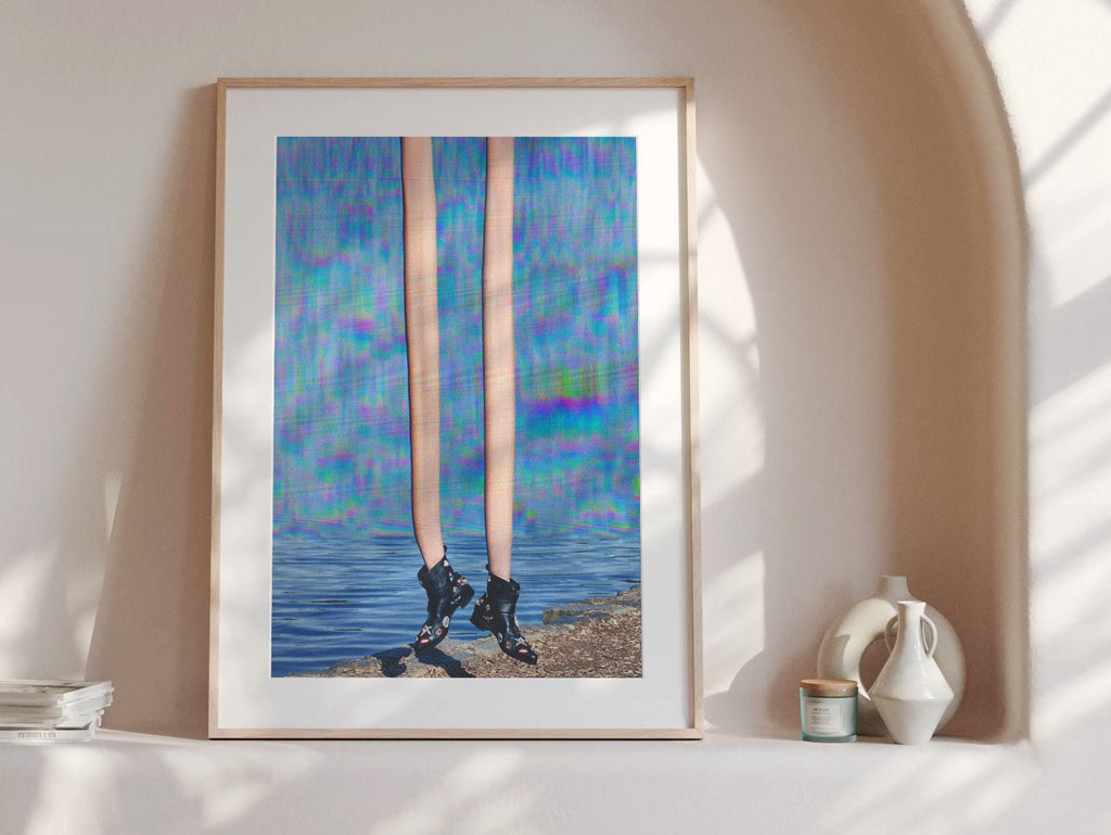 Surreal Altered Fashion Photo Art - Unique Colorful Wall Decor for Home, Office, Living Room, or Bedroom | Untitled (83) Giclée Print