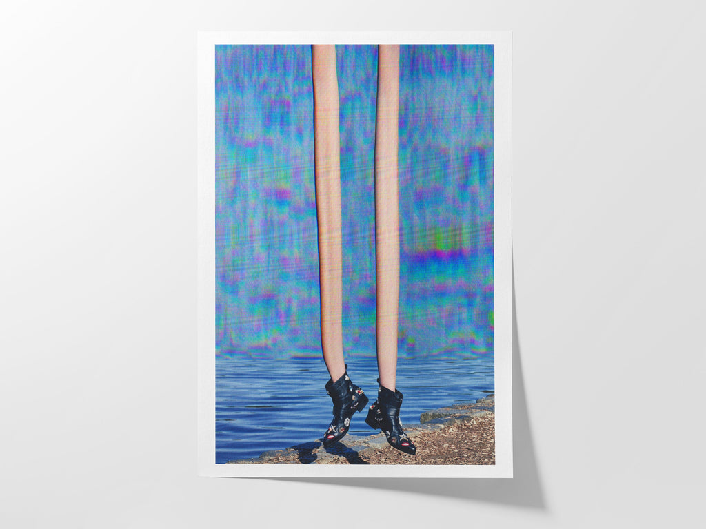 Surreal Altered Fashion Photo Art - Unique Colorful Wall Decor for Home, Office, Living Room, or Bedroom | Untitled (83) Giclée Print