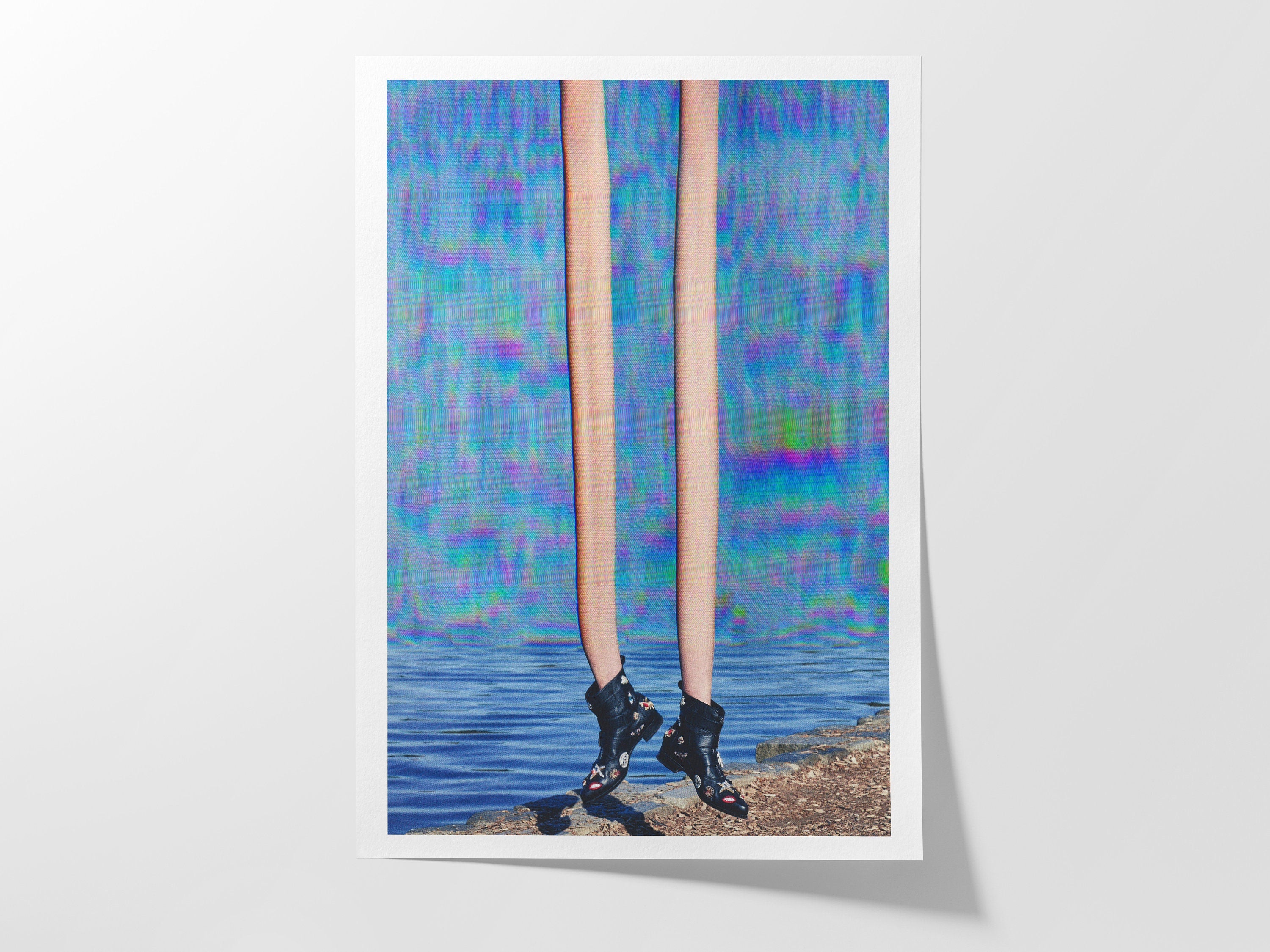 Surreal Altered Fashion Photo Art - Unique Colorful Wall Decor for Home, Office, Living Room, or Bedroom | Untitled (83) Giclée Print