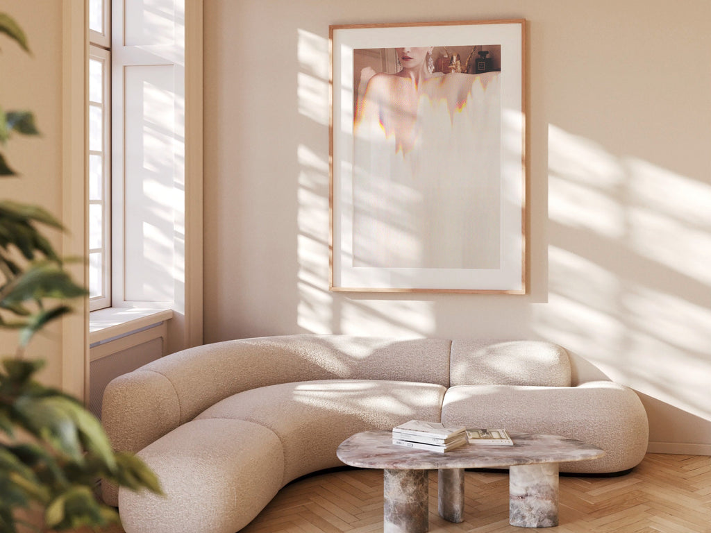 Surreal Woman in Bathtub Altered Portrait Photo Wall Art - Eclectic Bohemian Wall Decor for Bathroom, Bedroom | Untitled (88) Giclée Print