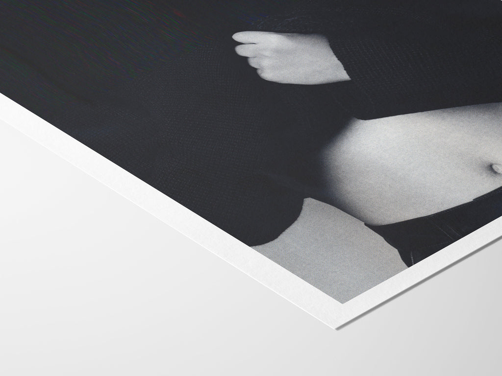 Altered Black and White Portrait Photo Wall Art - Feminine Minimal Aesthetic Decor for Home, Office, Bedroom | Untitled (89) Giclée Print