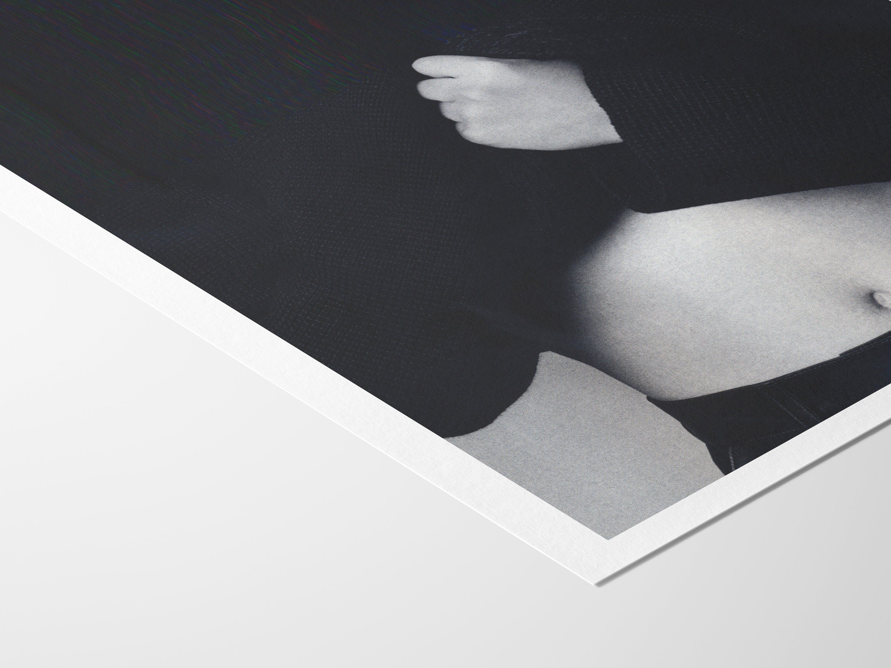 Altered Black and White Portrait Photo Wall Art - Feminine Minimal Aesthetic Decor for Home, Office, Bedroom | Untitled (89) Giclée Print