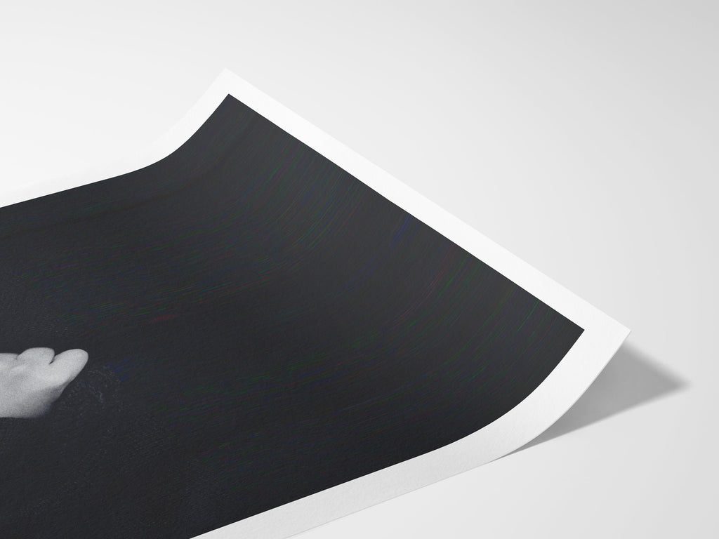 Altered Black and White Portrait Photo Wall Art - Feminine Minimal Aesthetic Decor for Home, Office, Bedroom | Untitled (89) Giclée Print