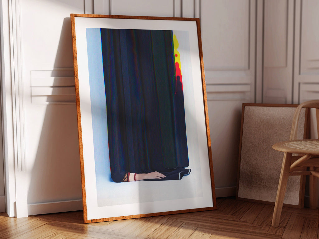 Eccentric Abstract Art Print - Colorful Digital Home Decor Glitch Artwork | Untitled (93) Giclée Print