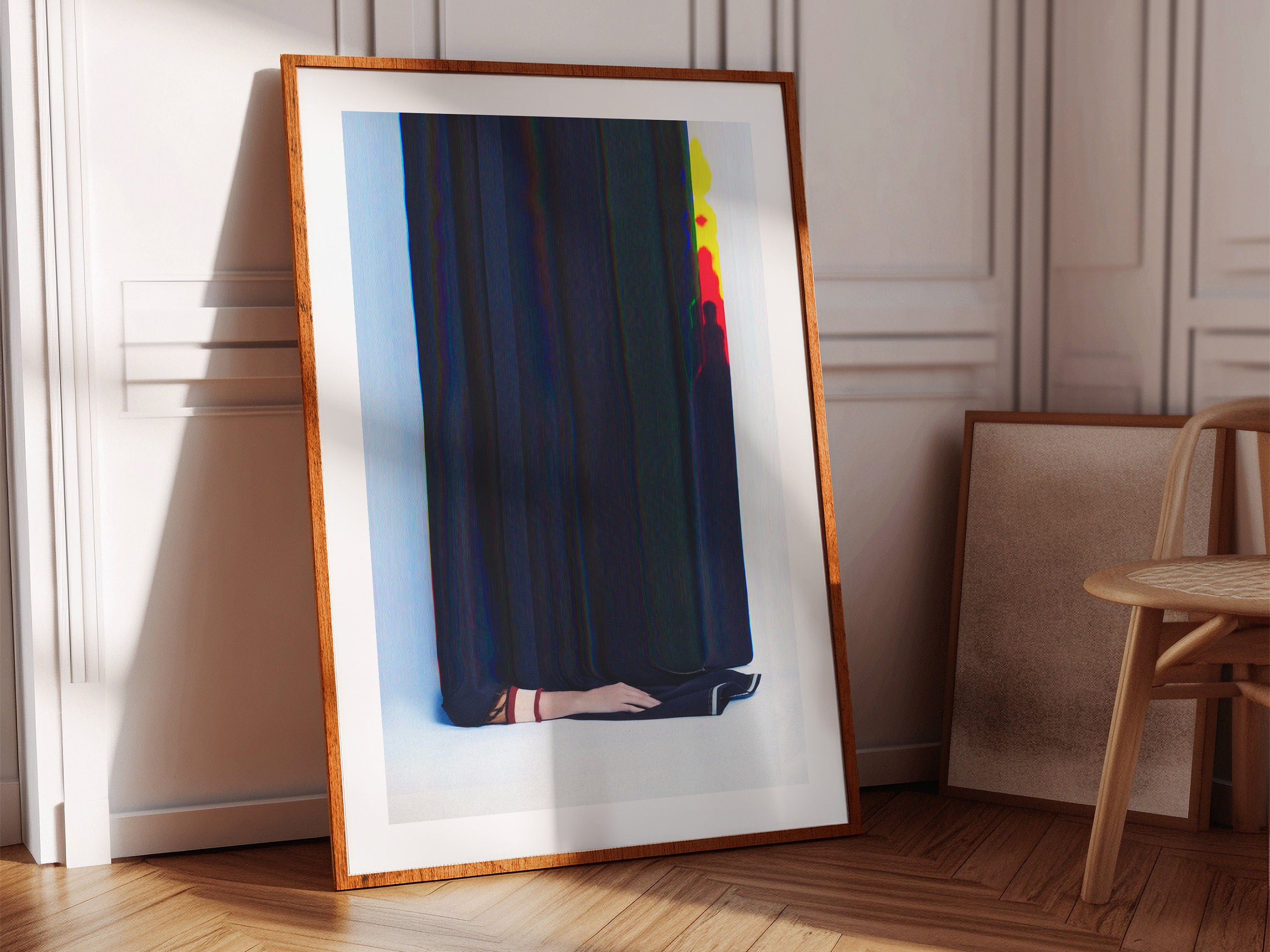 Eccentric Abstract Art Print - Colorful Digital Home Decor Glitch Artwork | Untitled (93) Giclée Print