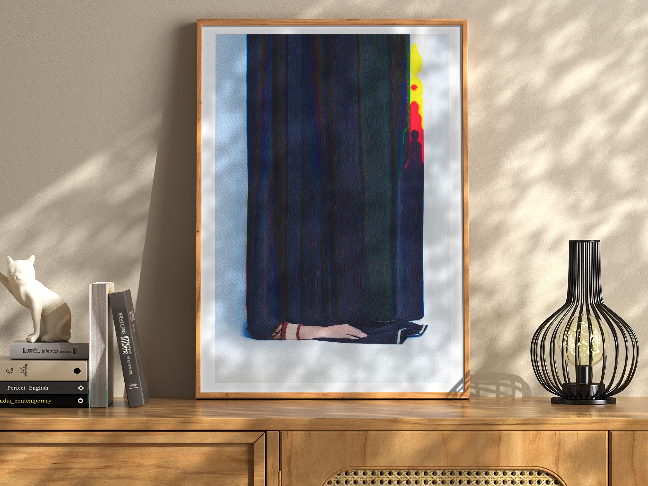 Eccentric Abstract Art Print - Colorful Digital Home Decor Glitch Artwork | Untitled (93) Giclée Print