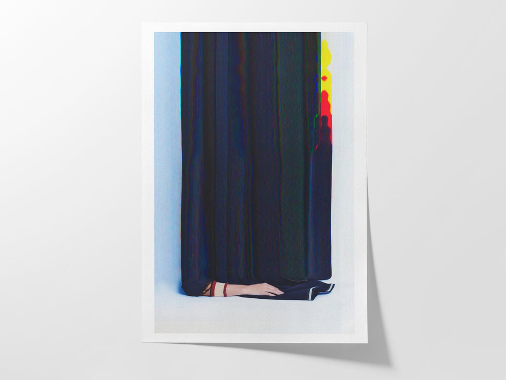 Eccentric Abstract Art Print - Colorful Digital Home Decor Glitch Artwork | Untitled (93) Giclée Print