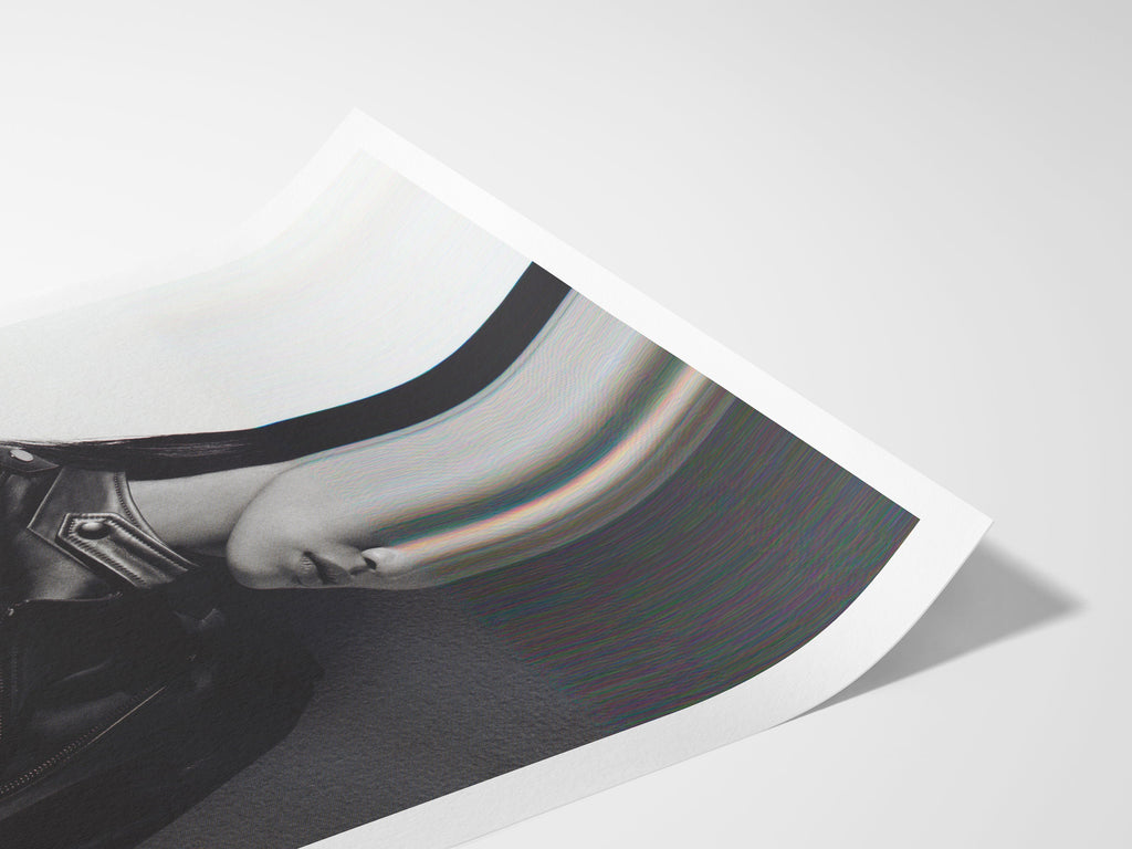 Surreal Black and White Fashion Portrait - Edgy Minimalist Wall Art for Contemporary Home Decor | Untitled (94) Giclée Print