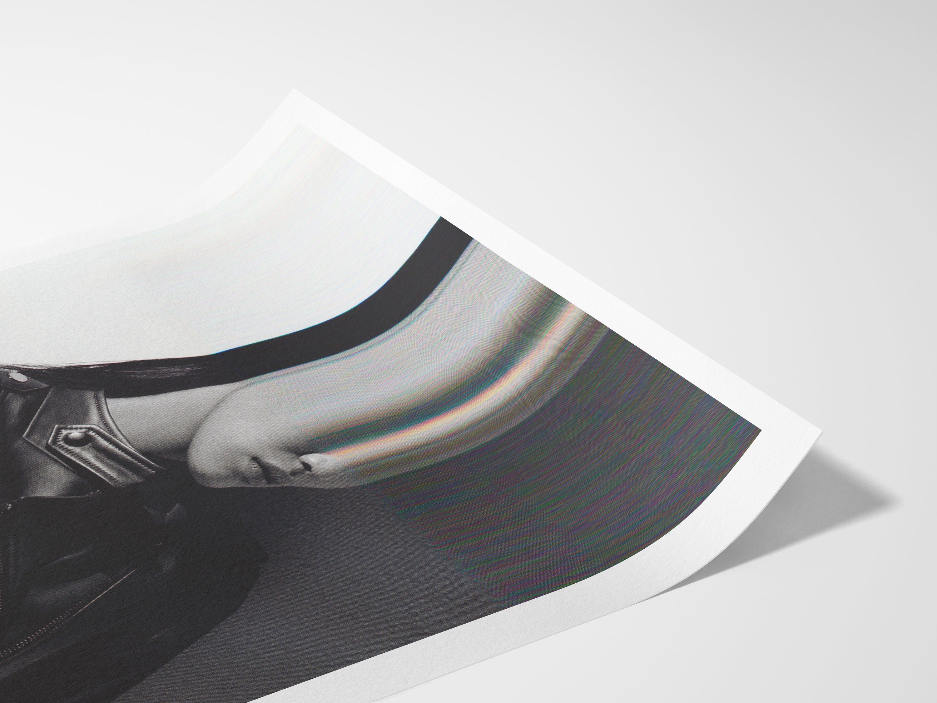 Surreal Black and White Fashion Portrait - Edgy Minimalist Wall Art for Contemporary Home Decor | Untitled (94) Giclée Print