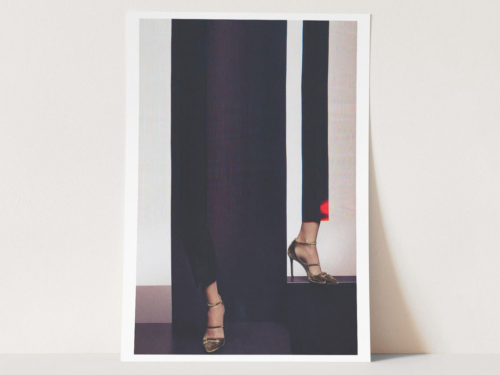 Elegant Altered Fashion Photo Art - Surrealist High Heels Wall Decor for Contemporary Home Spaces | Untitled (96) Giclée Print