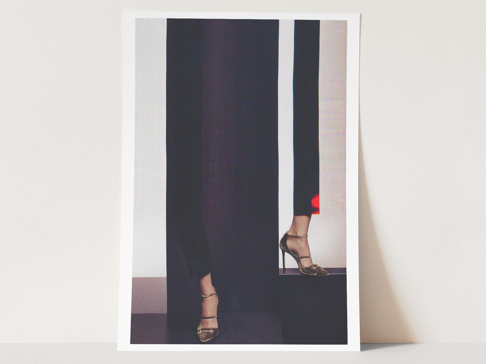 Elegant Altered Fashion Photo Art - Surrealist High Heels Wall Decor for Contemporary Home Spaces | Untitled (96) Giclée Print