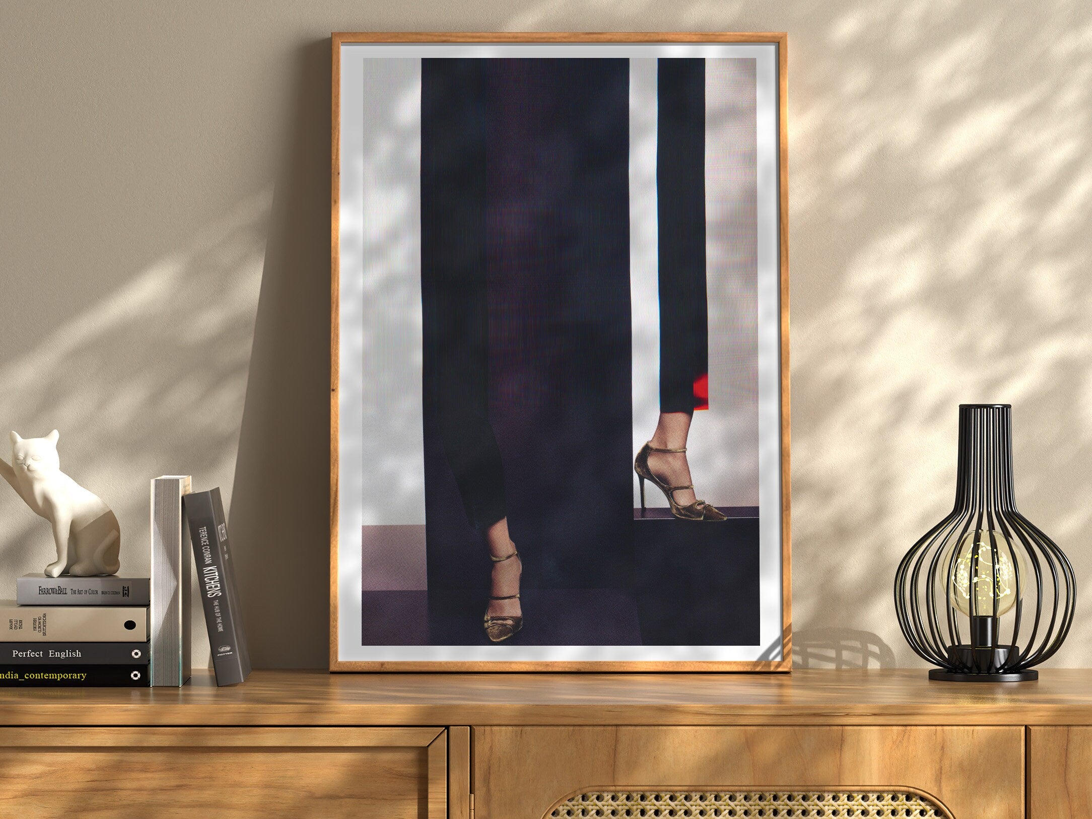 Elegant Altered Fashion Photo Art - Surrealist High Heels Wall Decor for Contemporary Home Spaces | Untitled (96) Giclée Print