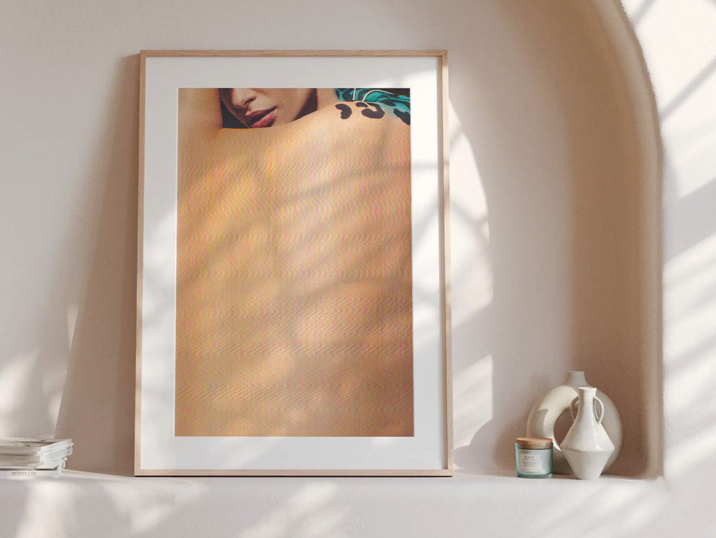 Surreal Altered Portrait Art Print - Feminine Glitch Aesthetic for Contemporary Home and Office Decor | Untitled (100) Giclée Print