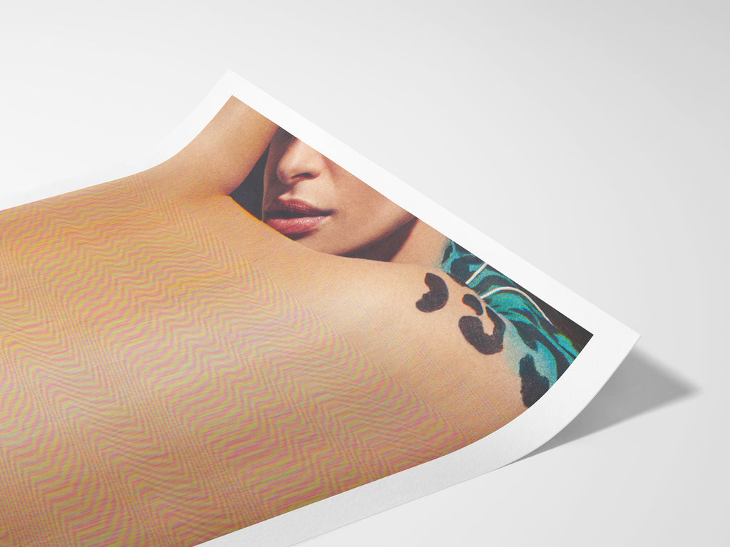 Surreal Altered Portrait Art Print - Feminine Glitch Aesthetic for Contemporary Home and Office Decor | Untitled (100) Giclée Print