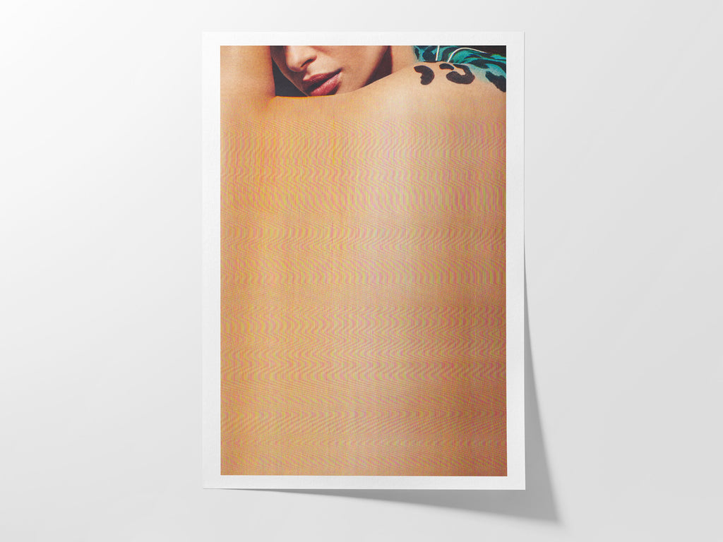 Surreal Altered Portrait Art Print - Feminine Glitch Aesthetic for Contemporary Home and Office Decor | Untitled (100) Giclée Print