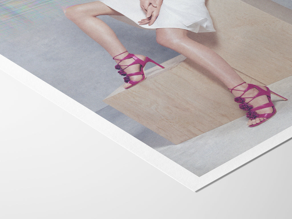 Surreal Altered Fashion Photo Art - Feminine Purple Heels Wall Decor for Contemporary Home, Office, Living Roo | Untitled (108) Giclée Print