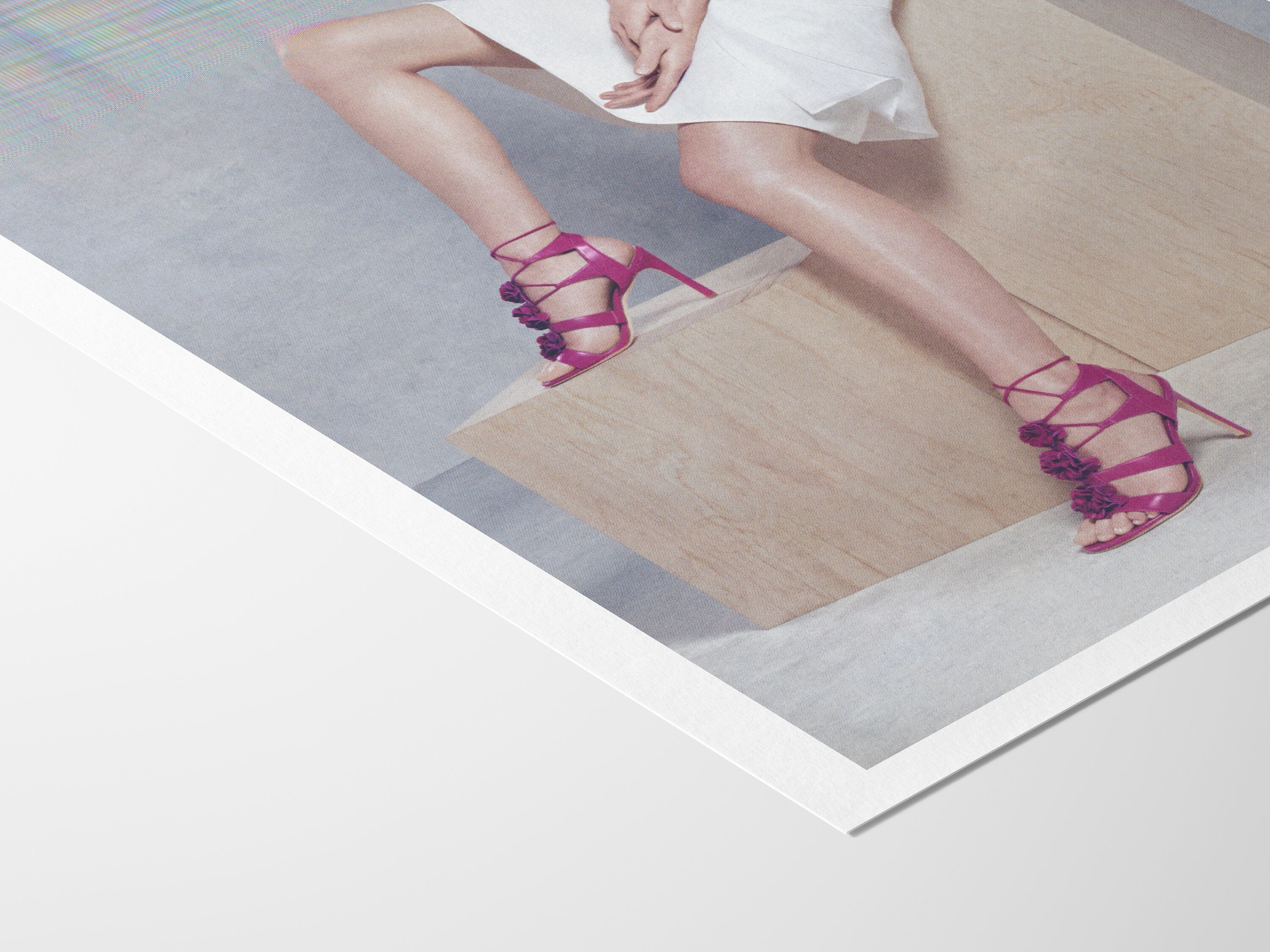 Surreal Altered Fashion Photo Art - Feminine Purple Heels Wall Decor for Contemporary Home, Office, Living Roo | Untitled (108) Giclée Print