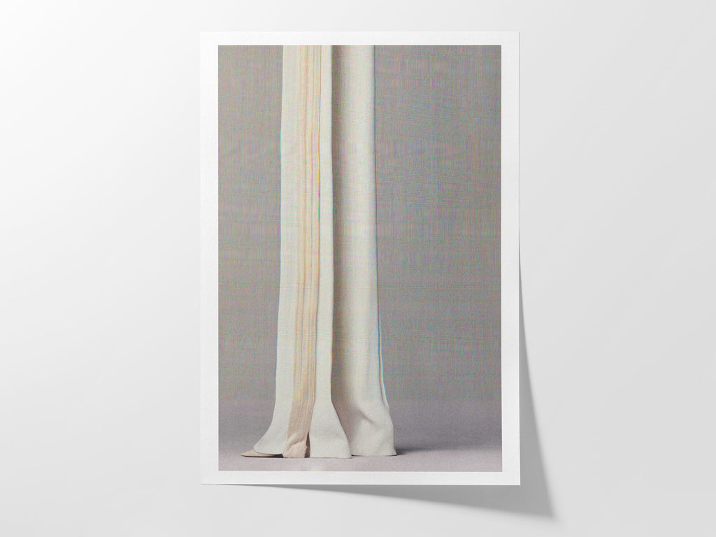 Elegant Minimalist Fabric Wall Art Print - Subtle Textured Neutral Decor for Contemporary Interiors | Untitled (114) Giclée Print