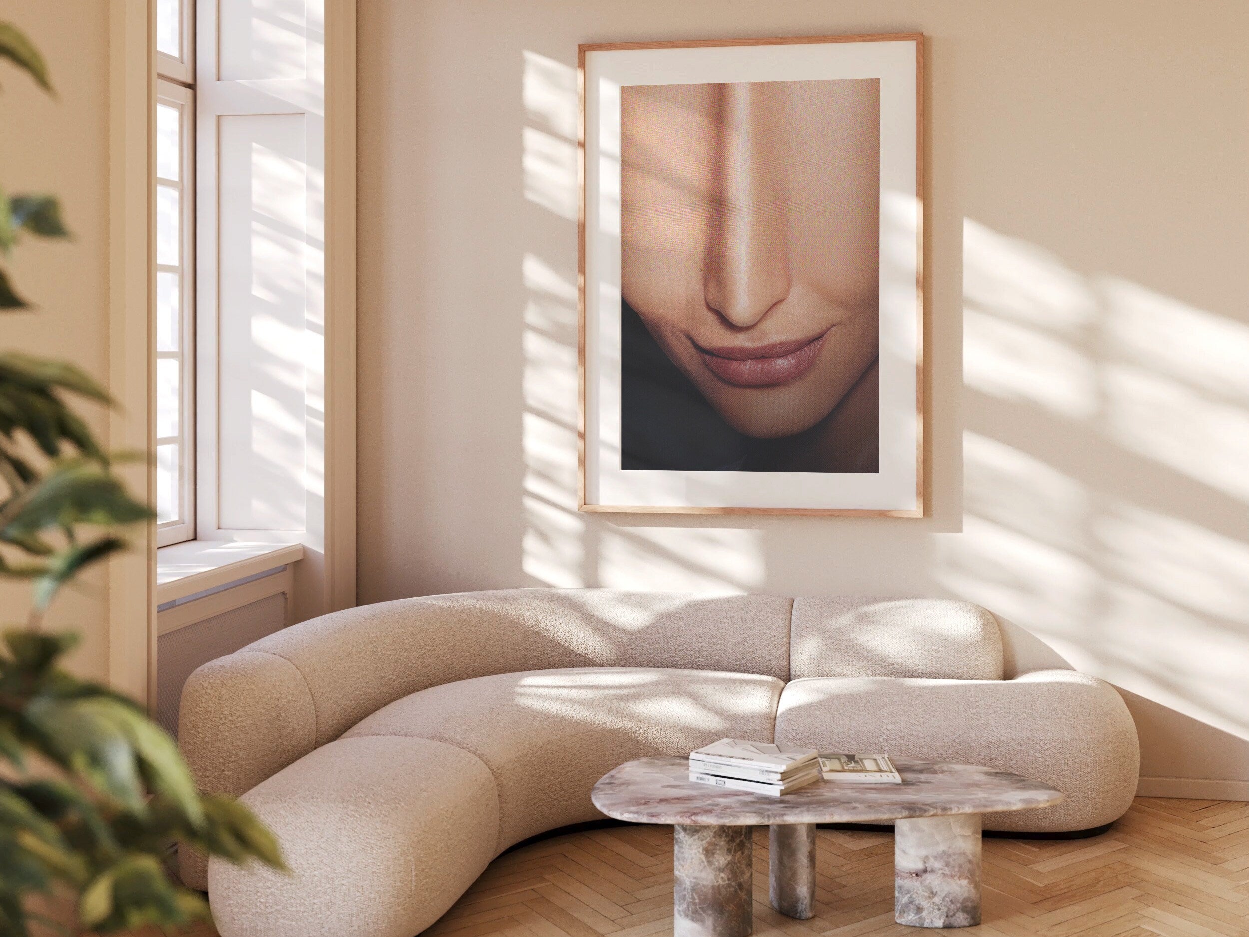 Surreal Altered Portrait Wall Art - Unique Minimalist Decor for Contemporary Home or Office Spaces | Untitled (116) Giclée Print