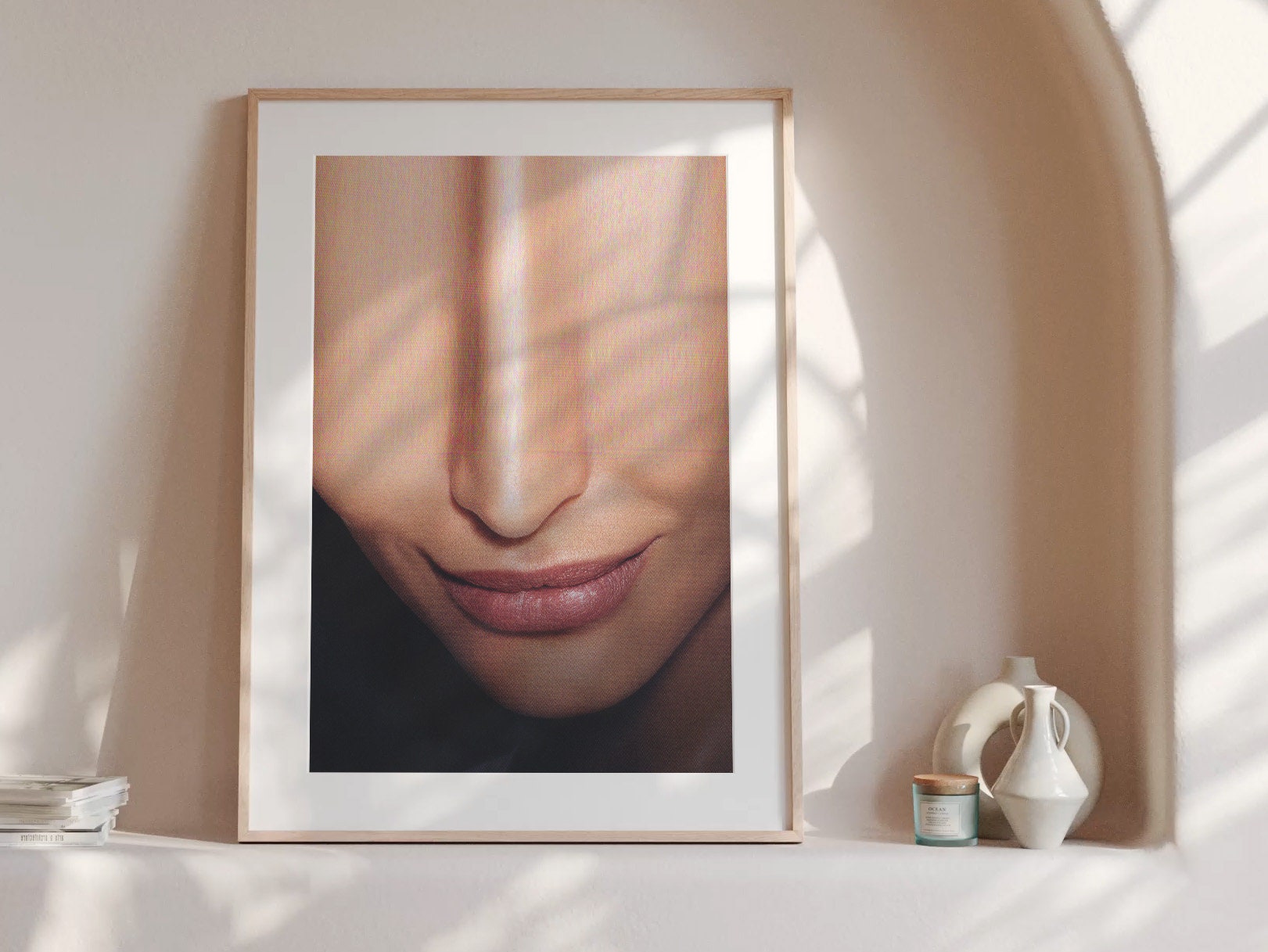 Surreal Altered Portrait Wall Art - Unique Minimalist Decor for Contemporary Home or Office Spaces | Untitled (116) Giclée Print