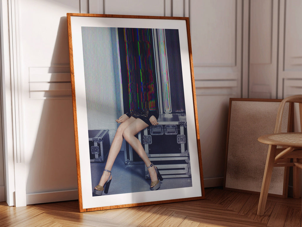 Altered Luxury Fashion Portrait - Funky Feminine Surreal Glitch Art / Wall Decor for Home, Office, Living Room | Untitled (117) Giclée Print