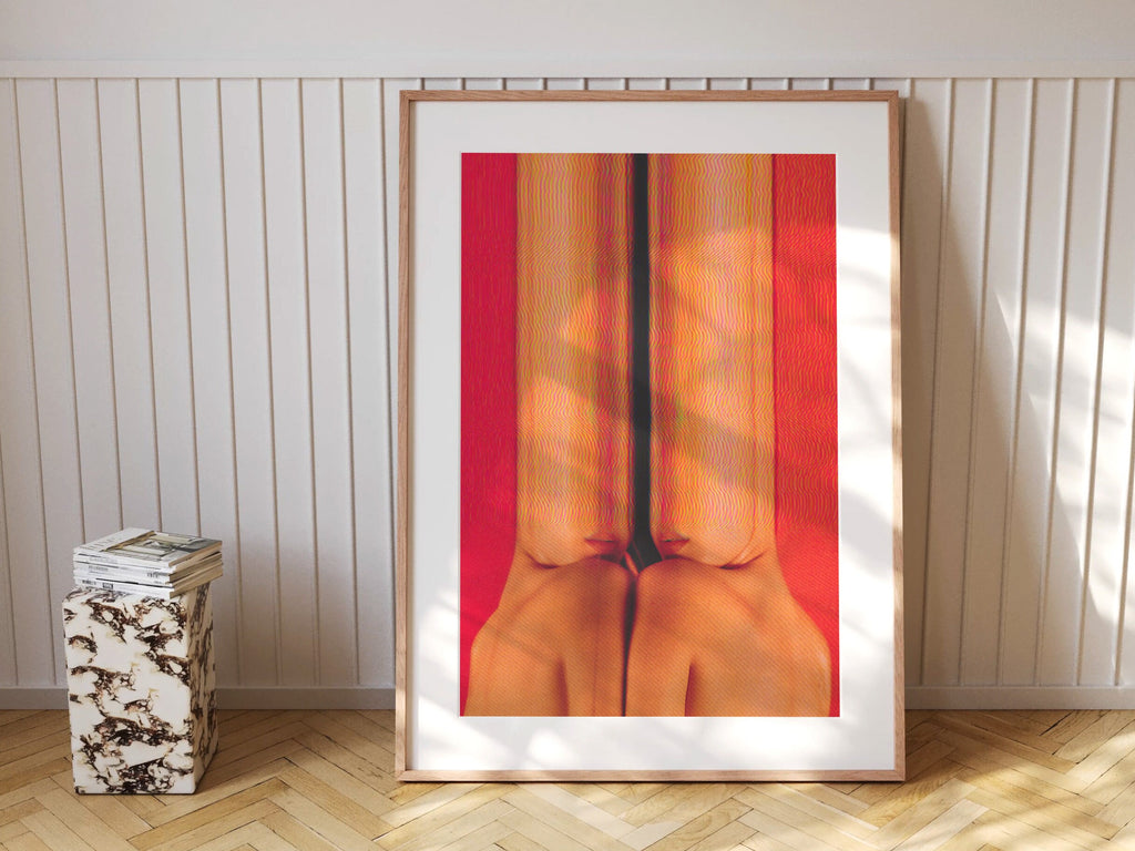 Vibrant Abstract Altered Body Portrait - Colorful Surreal Wall Art for Contemporary Home Decor | Untitled (118) Giclée Print