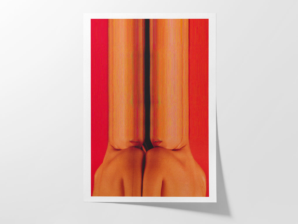 Vibrant Abstract Altered Body Portrait - Colorful Surreal Wall Art for Contemporary Home Decor | Untitled (118) Giclée Print