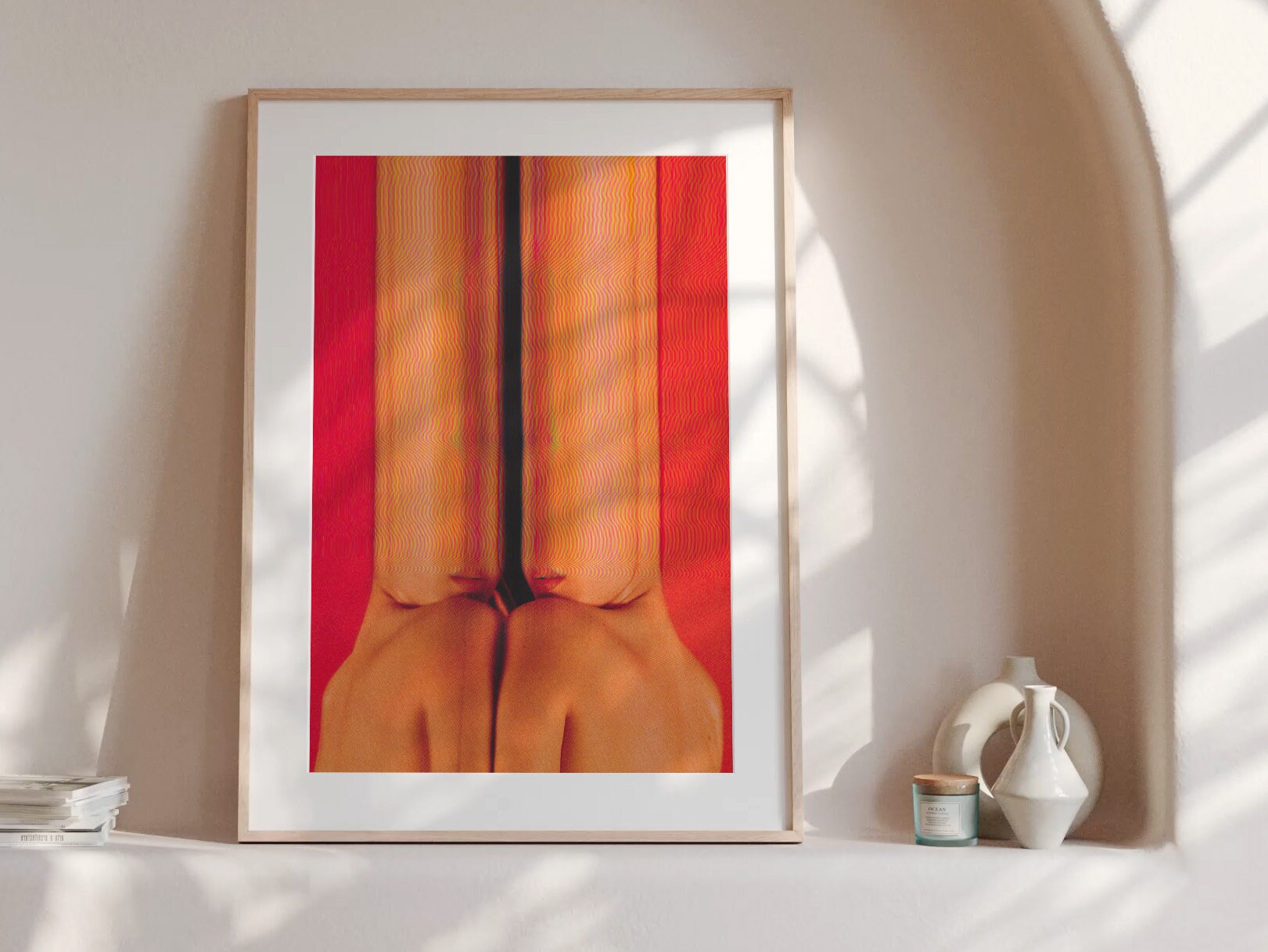 Vibrant Abstract Altered Body Portrait - Colorful Surreal Wall Art for Contemporary Home Decor | Untitled (118) Giclée Print