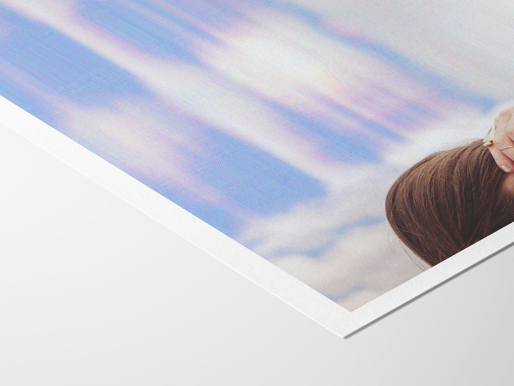 Surreal Minimalist Altered Blue Sky Clouds Photo Artwork – Feminine Wall Decor For Bedroom, Bathroom, Office | Untitled (119) Giclée Print