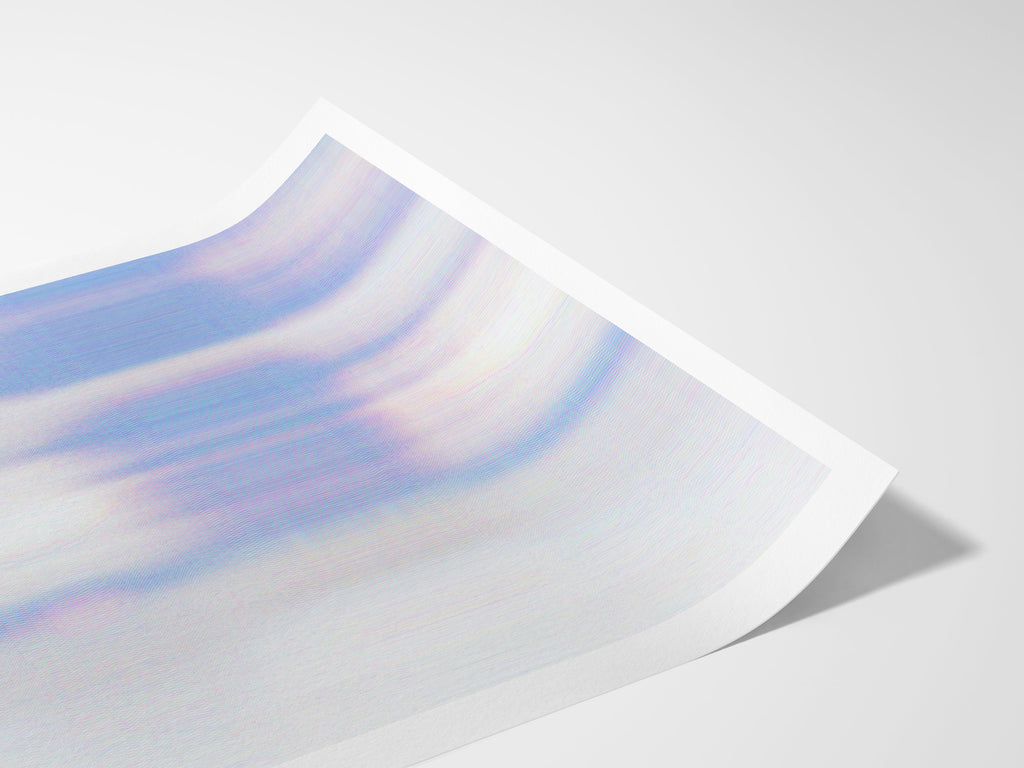 Surreal Minimalist Altered Blue Sky Clouds Photo Artwork – Feminine Wall Decor For Bedroom, Bathroom, Office | Untitled (119) Giclée Print