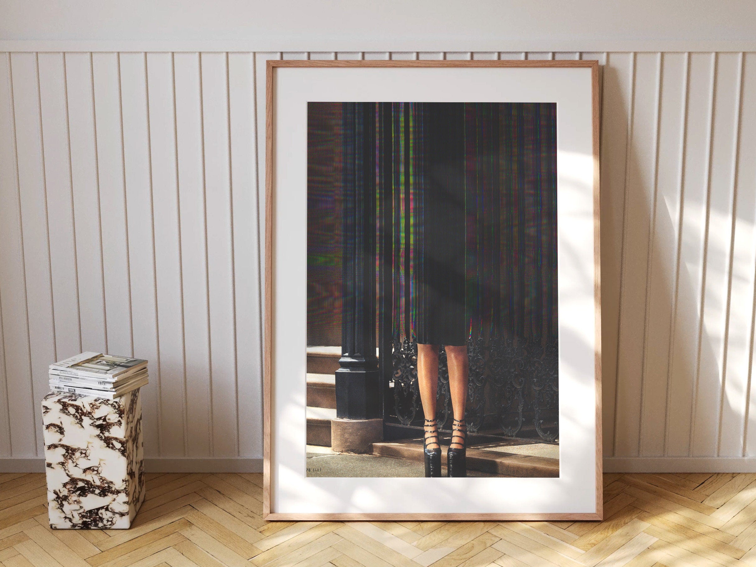 Women In Platform Shoes Altered Fashion Photo Wall Art - Surreal Feminist Decor for Home, Office, Living Room | Untitled (120) Giclée Print