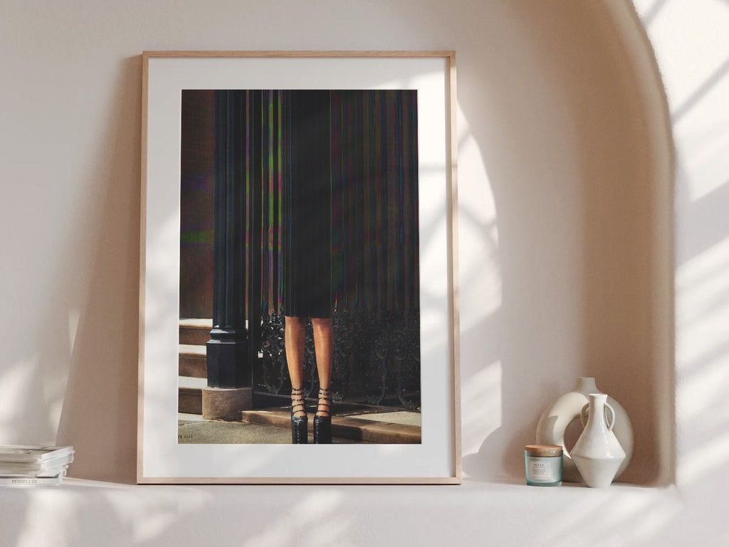 Women In Platform Shoes Altered Fashion Photo Wall Art - Surreal Feminist Decor for Home, Office, Living Room | Untitled (120) Giclée Print