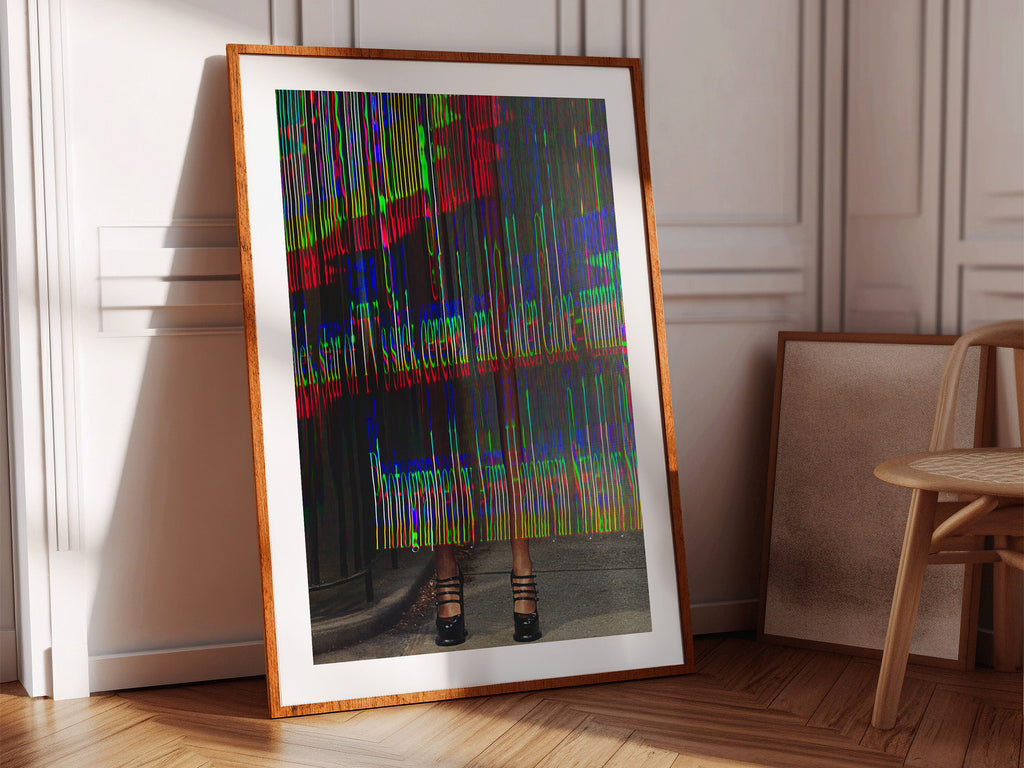 Psychedelic Altered Fashion Photography - Bold Colorful Wall Art for Modern Home Decor | Untitled (121) Giclée Print