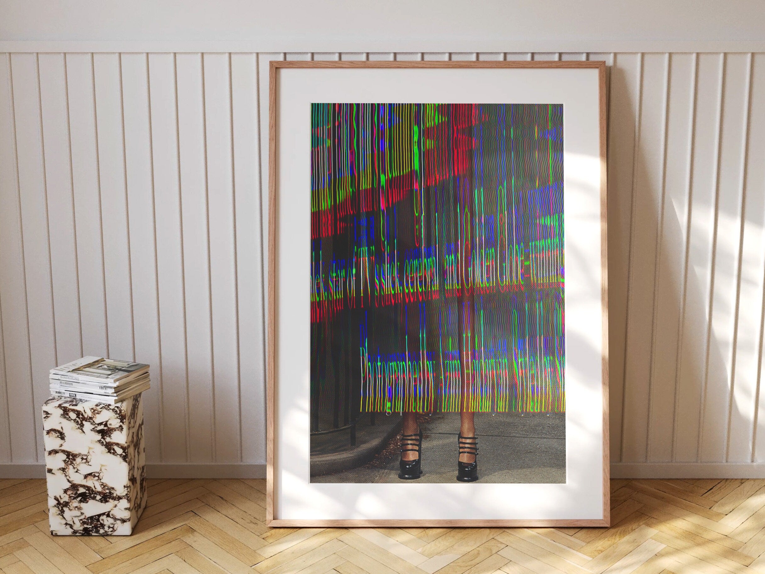 Psychedelic Altered Fashion Photography - Bold Colorful Wall Art for Modern Home Decor | Untitled (121) Giclée Print