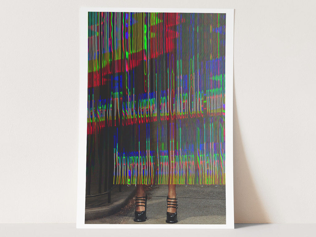 Psychedelic Altered Fashion Photography - Bold Colorful Wall Art for Modern Home Decor | Untitled (121) Giclée Print