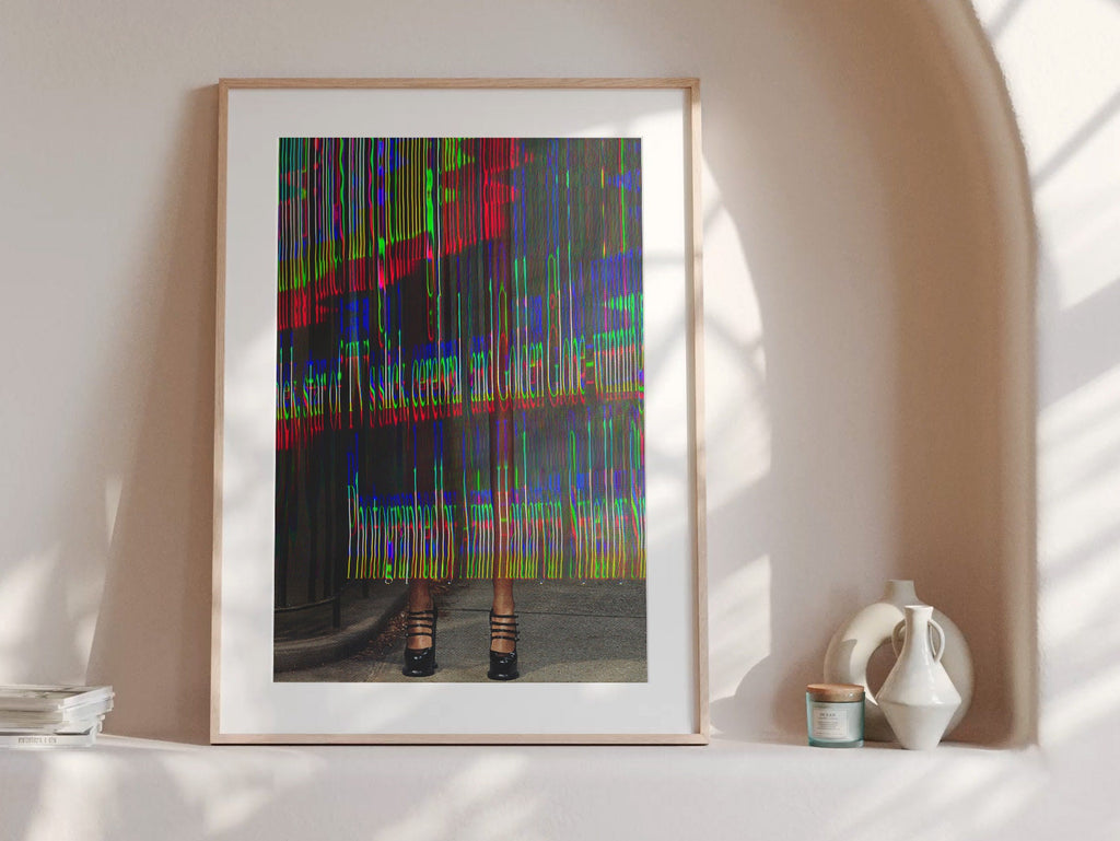Psychedelic Altered Fashion Photography - Bold Colorful Wall Art for Modern Home Decor | Untitled (121) Giclée Print