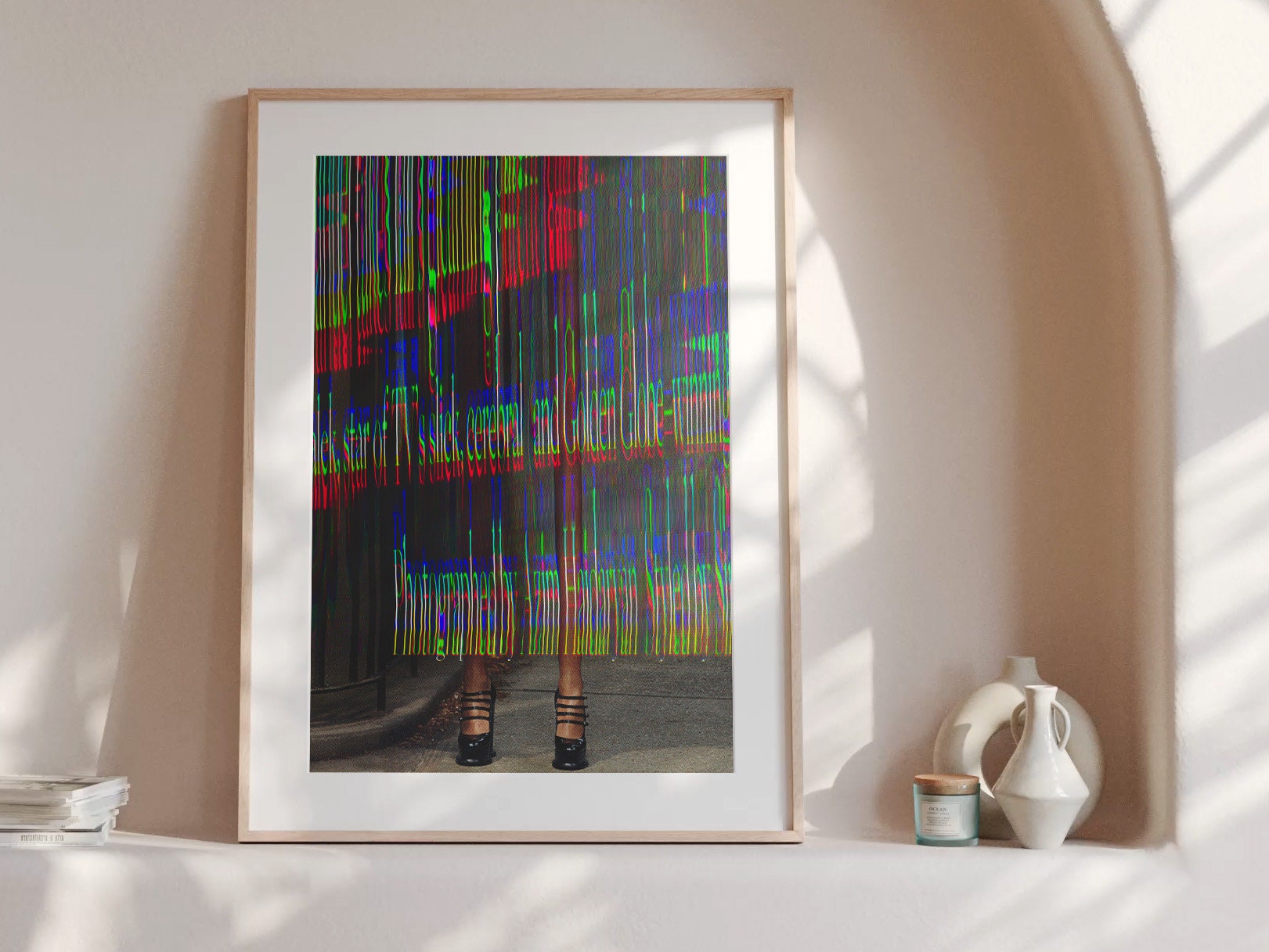Psychedelic Altered Fashion Photography - Bold Colorful Wall Art for Modern Home Decor | Untitled (121) Giclée Print