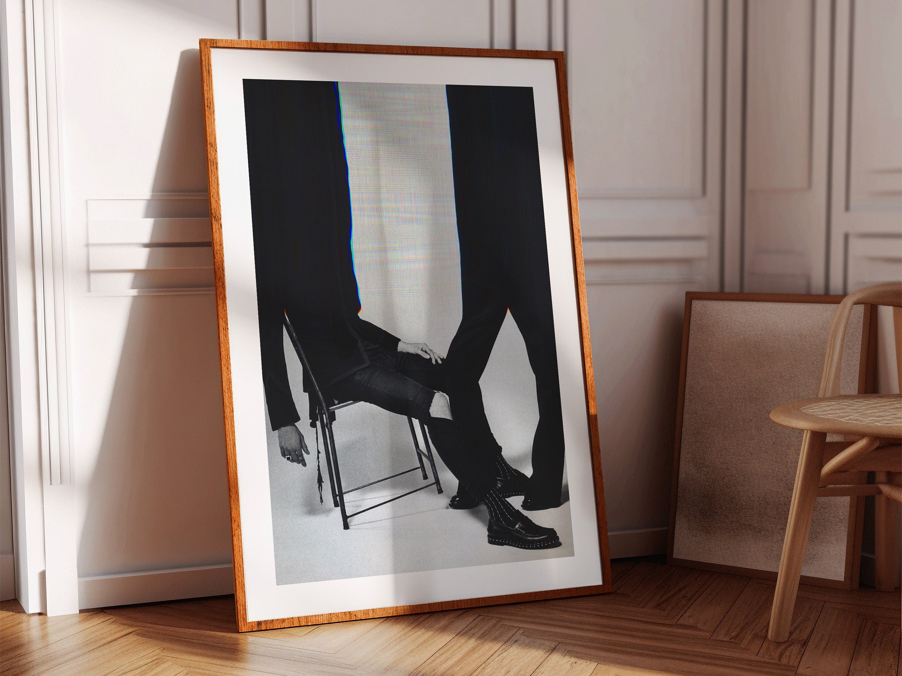 Surreal Black and White Fashion Portrait - Unique Altered Art for Contemporary Home Decor | Untitled (122) Giclée Print