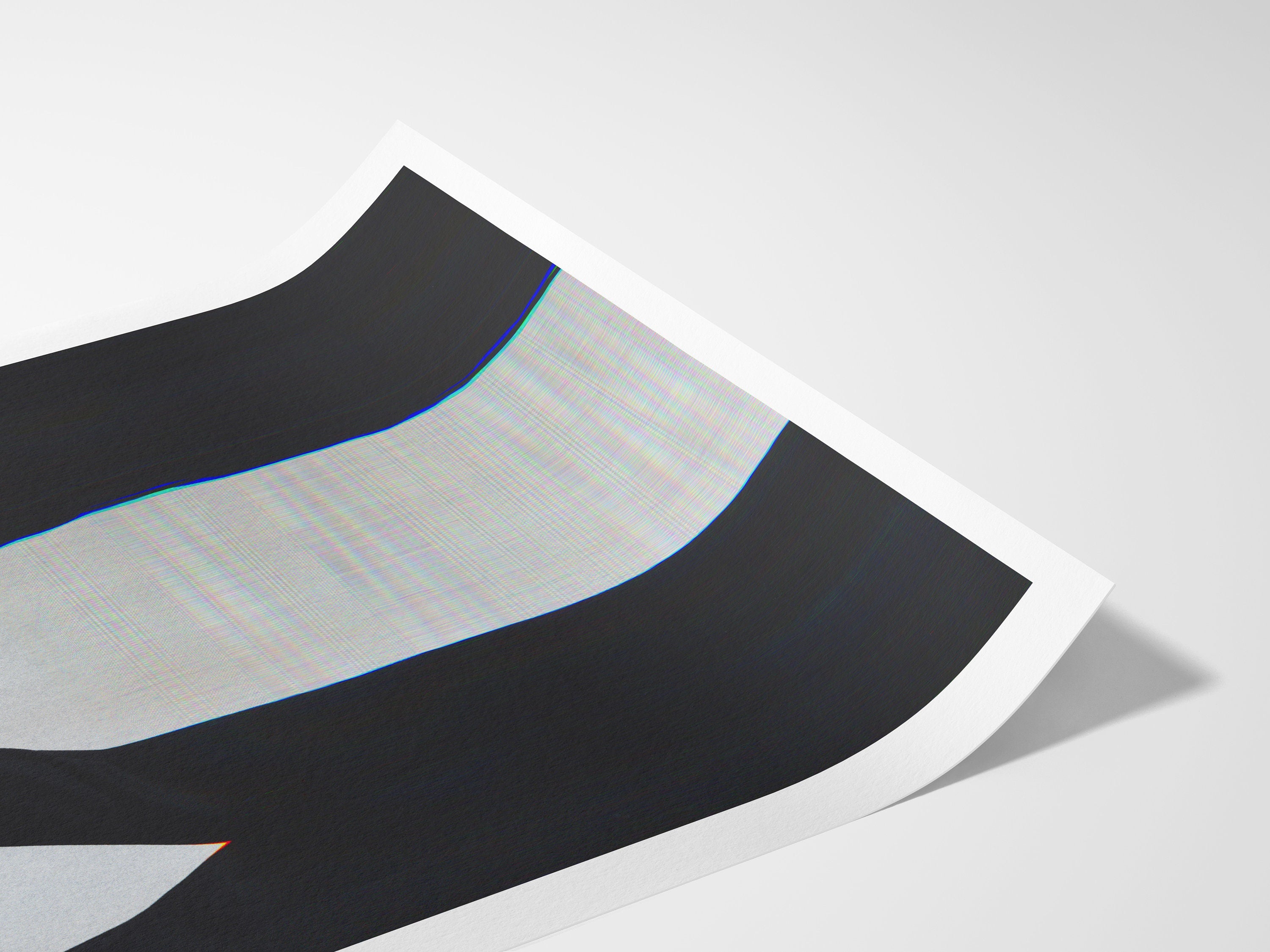 Surreal Black and White Fashion Portrait - Unique Altered Art for Contemporary Home Decor | Untitled (122) Giclée Print