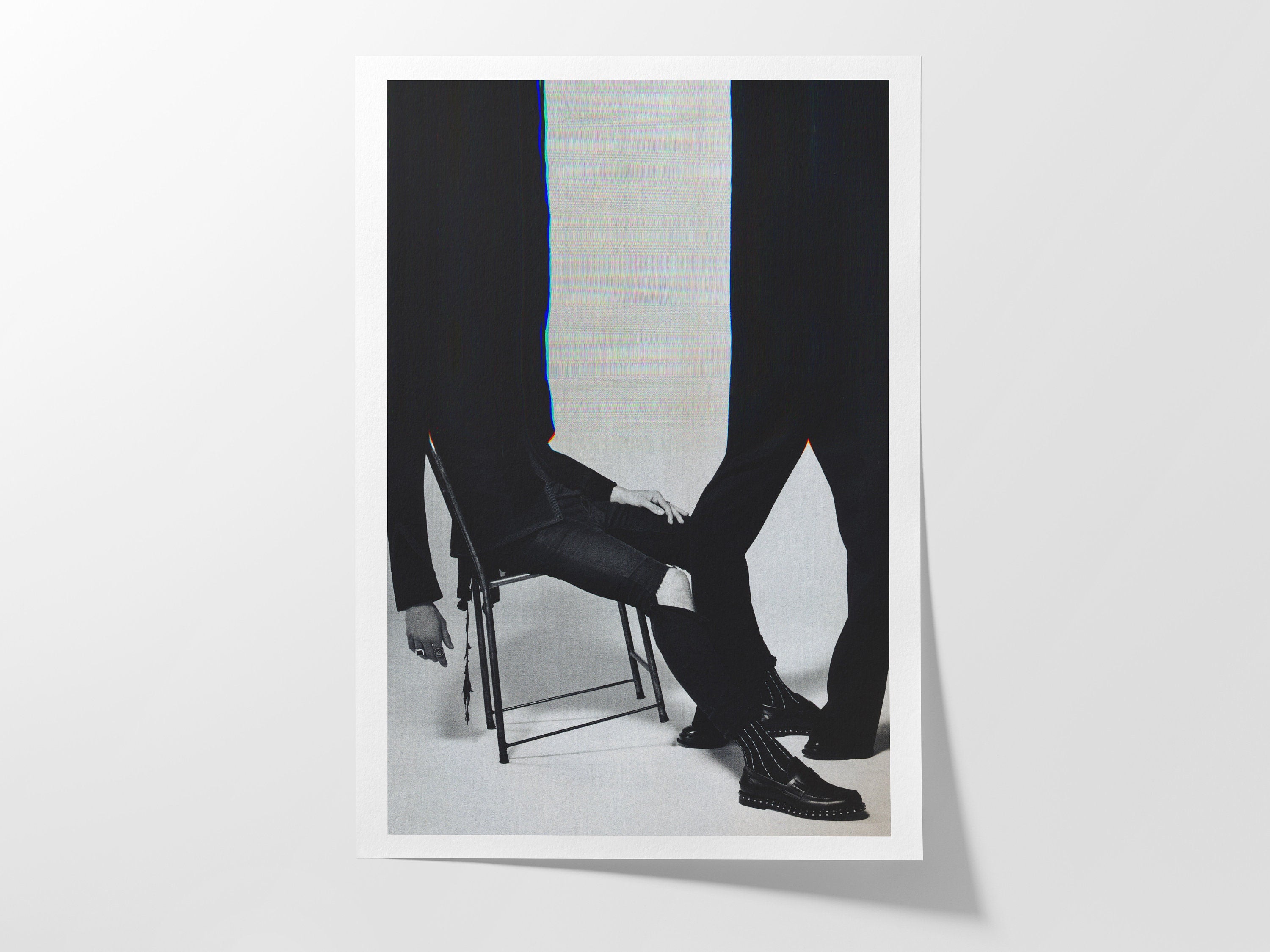 Surreal Black and White Fashion Portrait - Unique Altered Art for Contemporary Home Decor | Untitled (122) Giclée Print