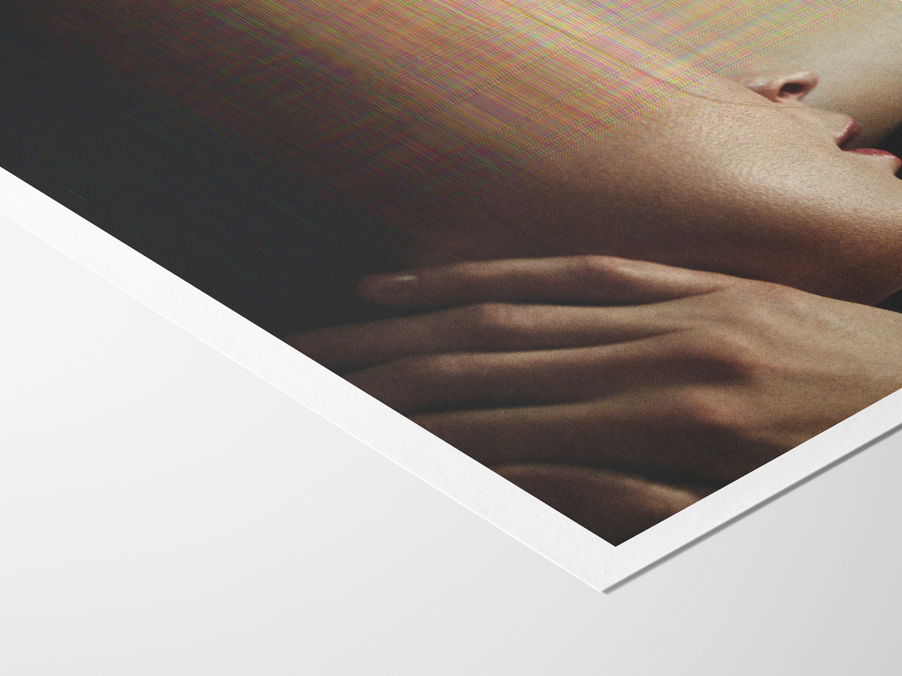 Surreal Altered Portrait Art Print - Dreamy Glitch Aesthetic for Contemporary Home Decor | Untitled (125) Giclée Print